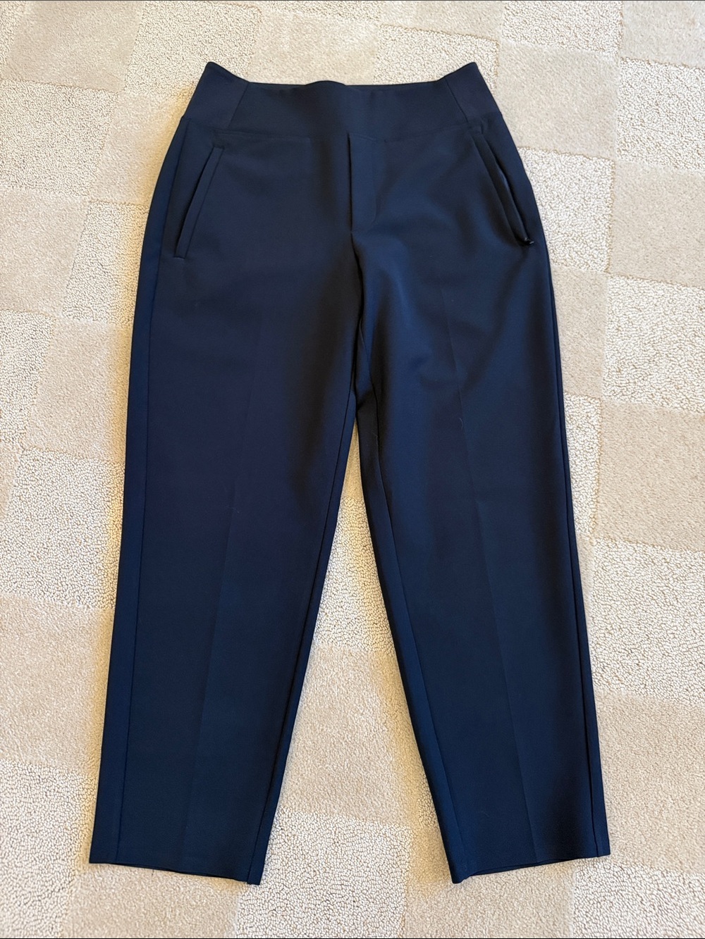Athleta Black High-Waist Ponte Trousers
